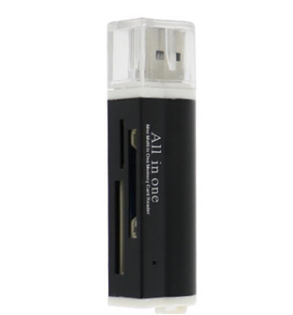 Stylish Gold Usb 2.0 All In 1 Multi Memory Card Reader With Versatile Storage Options