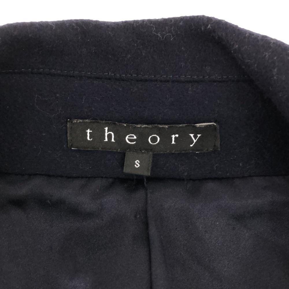 Theory Langarm Wollmantel S Marineblau Damen Gebraucht