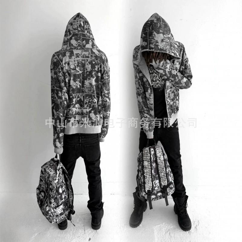 Unisex Oversized Hooded Streetwear Sweatshirt With 3D Graphic Print Loose Fit Harajuku Style Teens Adults