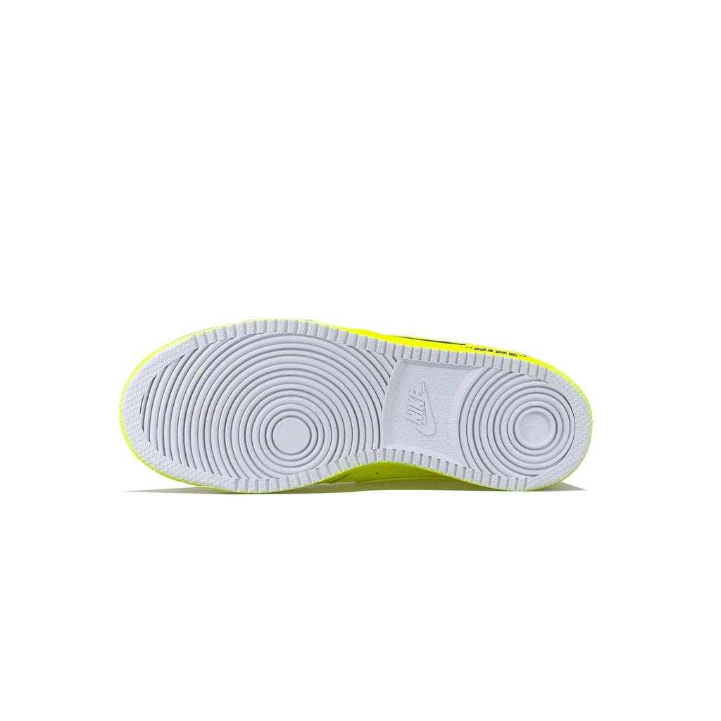 Nike Court Vision 1 Slip Resistant Low top Skateboard Shoes Women's Neon Yellow CD5434-100(Team338-)
