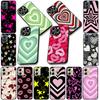 Cover for Samsung Galaxy S22 S21 S20 FE Ultra Plus A35 A36 A55 A37 A33 A34 A57 Coque Phone Case Pink Star Dark Red Heart Love