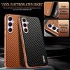 Custodia per Telefono con Motivo a Fibra di Carbonio per Samsung Galaxy A17 A37 A57 A56 A36 A26 A16 A06 A55 A35 A25 A15 A05S A54 A34 A14 Cover in TPU