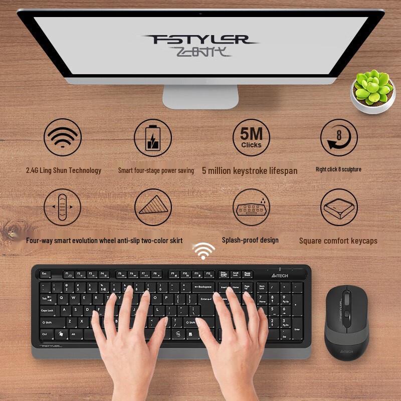 A4TECH FG1010 Wireless Keyboard Mouse Combo