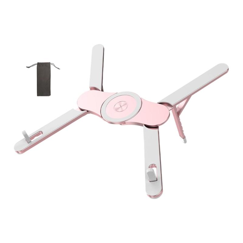 Portable Adjustable Magnetic Tablets Stand Lightweight Aluminum Alloy Laptop Holder 6 Position Tilt For Multiple Devices
