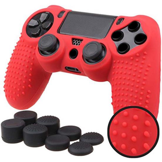 Soft Silicone Case Cover Thumb Grip Caps for PS4/PS4 Slim/Pro Game Controller