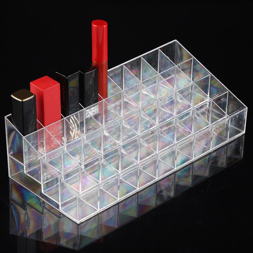 36 Grids Transparent Lipstick Display Case Storage Box Nail Brush Organizer Cosmetic Display