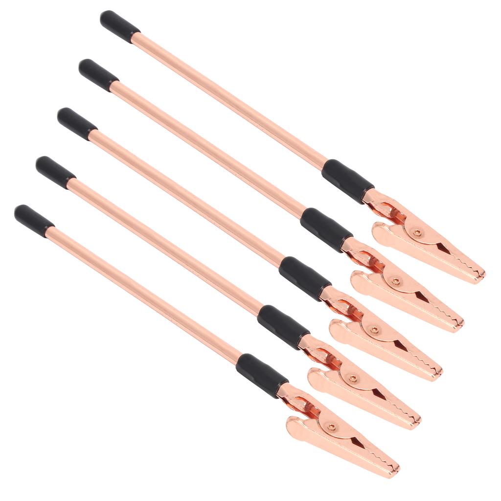 5 Stück Cayman-Klammer 155mm Roségold Langschwanz-Cayman Eisenklemmen für DIY Karte Foto Memo