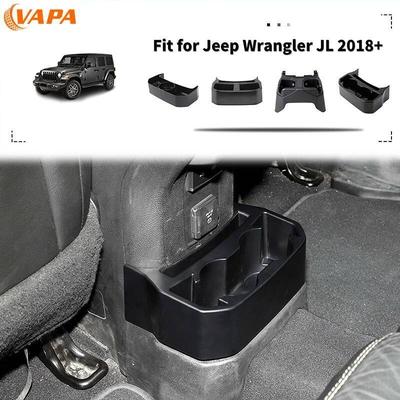 Car Cup Holder Rear Seat Water Cup Holder Organizer Storage Box for Jeep Wrangler JL/Gladiator JT 2018 Up Interior Accessories