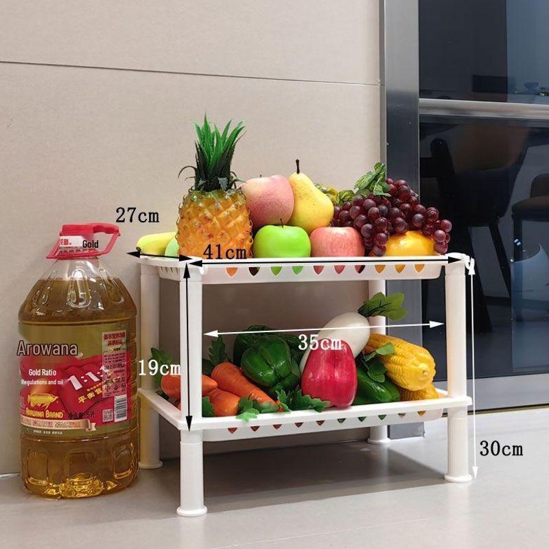 Multi-Layer Floor-Standing Kitchen Storage Rack for Fruits and Vegetables