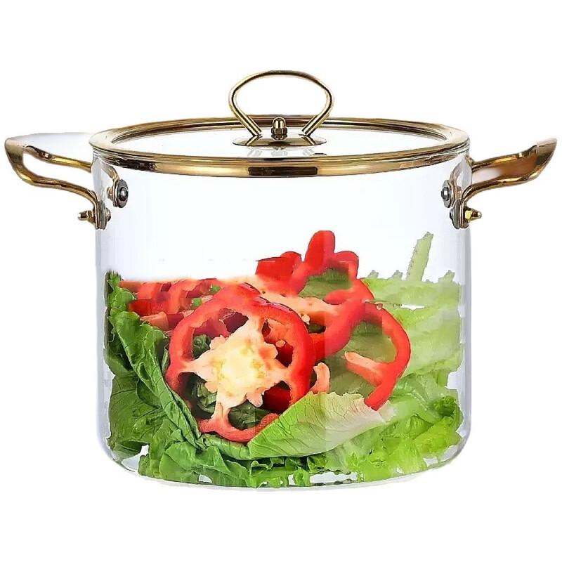 High Borosilicate Glass Stew & Milk Pot