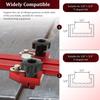 Thin Rip Table Saw Jig Guide Aluminum Alloy Woodworking Thin Ripping Jig High Precision Narrow Strip Repetitive Cutting Guide