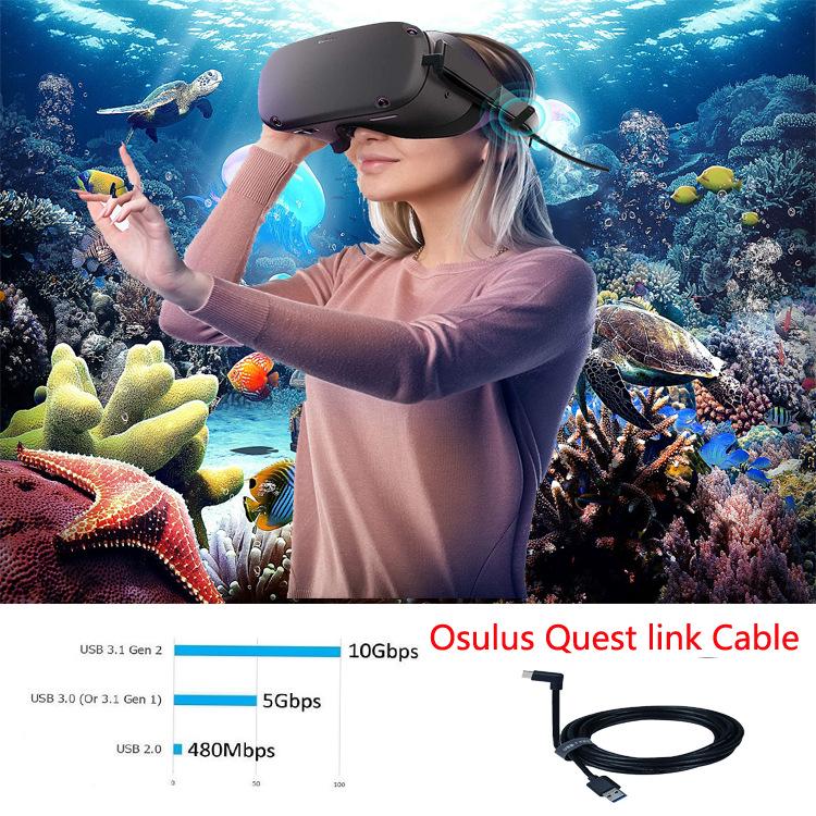 Oculus Quest VR 5M USB3.2 Gen1 Type-C Data Cable