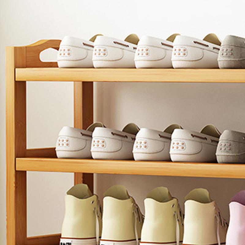 Meerlaags schoenenrek verdikt bamboe grote capaciteit duurzaam schoenenopbergrek voor slaapkamer studentenhuis