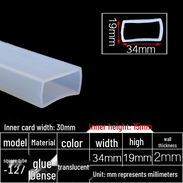 High-Temperature Resistant Silicone Square Tubing: Durable, Customizable, Aging-Resistant Rubber Sheath and Hollow Sealing Strip.