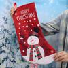 Large Christmas Socks Gift Bag Merry Christmas Eve Tree Pendant Decoration Santa Claus Snowman Elk Kid Child Candy Bag Gift Xmas