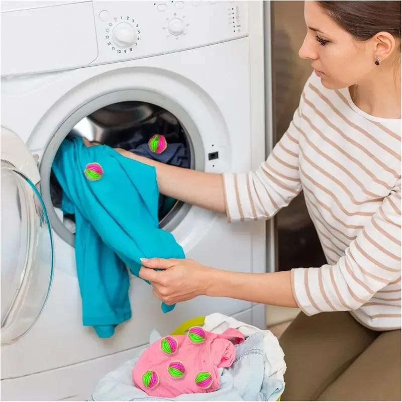 6/12 Pieces Downy Laundry Balls Fabric Softener Washing Capsules Floating Hair Remover Removes Lint From Clothes Personal Care