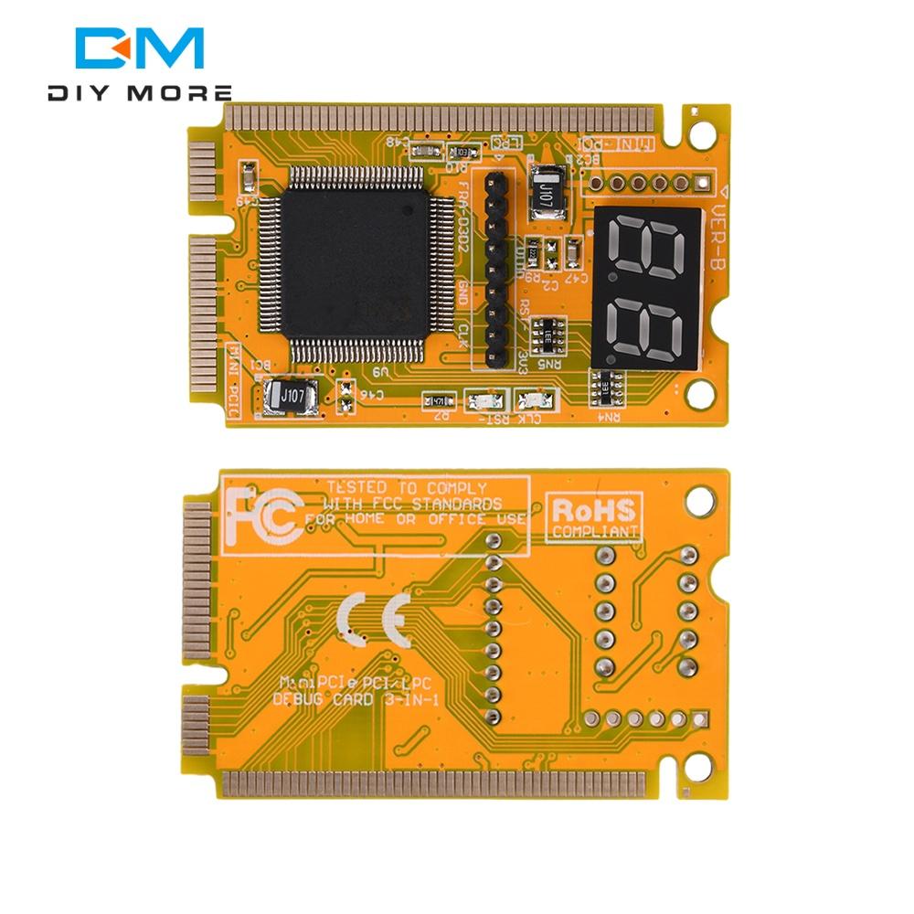 Mini PCI PCI-E Debug Card Expert Fault Diagnostic 2-Digit Laptop Computer Motherboard Post Tester PCI Express PC Analysis Card