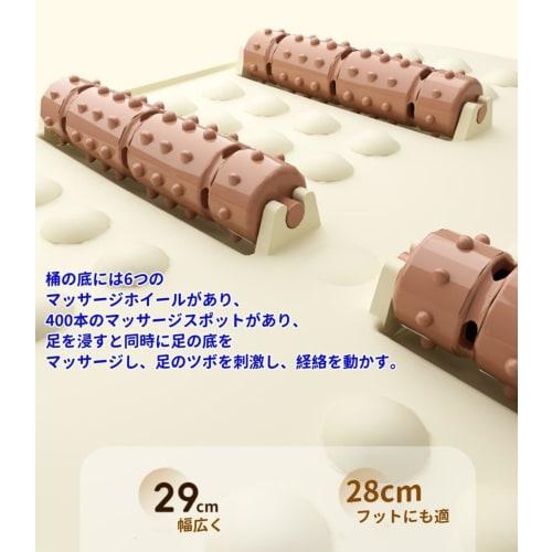 Kbelík na koupel nohou, Koupel nohou, Namáčení lýtek, Hluboký umyvadlo na mytí nohou, Ohřívač kolen a lýtek, s otočnými kolečky, Válečky, Masáž, Silný, Domácí zdravá koupel nohou