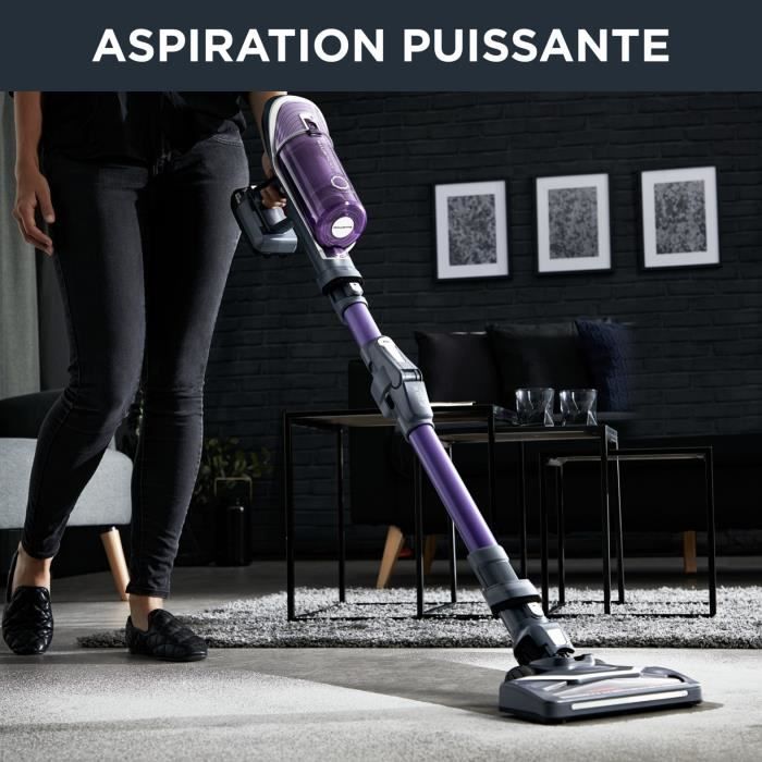 ROWENTA Aspirateur Balai X-FORCE FLEX 8.60 ALLERGIE Batterie amovible 22V - Jusqu'à 35mn d'autonomie - Kit animal RH9638WO