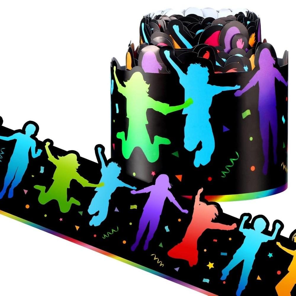 

1Roll Paper Chalkboard Board Border 7cm 5Meter Border Trim Sticker Border Paper Handmade Crafts 5M/Roll