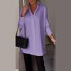 Minimalist Polyester Blouse With Puff Sleeves For Casual Spring Wear