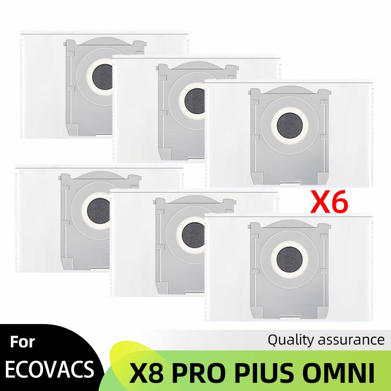 

Підходить для Ecovacs X8 Pro Omni Аксесуари Основна бічна щітка Фільтр Hepa Ганчірка Мішок для пилу Запчастини для заміни