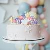 30Pcs Balls Cake Topper Pearl Ball Shaped Cupcake Insert Cake Topper for Baby Shower Wedding Anniversary Kids Birthday Supplies
