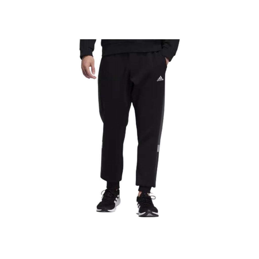 adidas Side Stripe Colorblock Joggers Men Bottoms Black HG6760