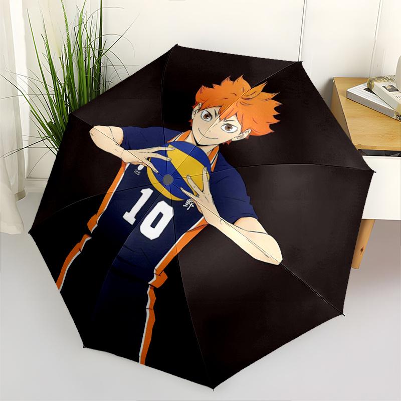 

Karasuno Automatic Folding Umbrella - 3 Folding Design, Vivid Cartoon Pattern, Suitable for Outdoor Activities, A Gift for Fans In All Seasons.C043