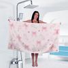 pink heart Print Towel Sport Quick-Drying Super Absorbent Camping Towel Super Soft Lightweight Gym Swimming Yoga Beach Towel