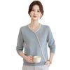 Dignified and Atmospheric Mother Autumn Fashion Crew Neck Knitted Sweater Autumn and Winter New Middle-aged and Old Women's Sweater Top