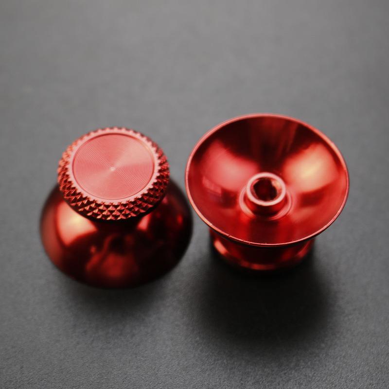 YUXI 2PCS Metal Analog Joystick Thumb Stick Grip Cap Replacement Parts for PS5 Controller Thumbstick Replacement