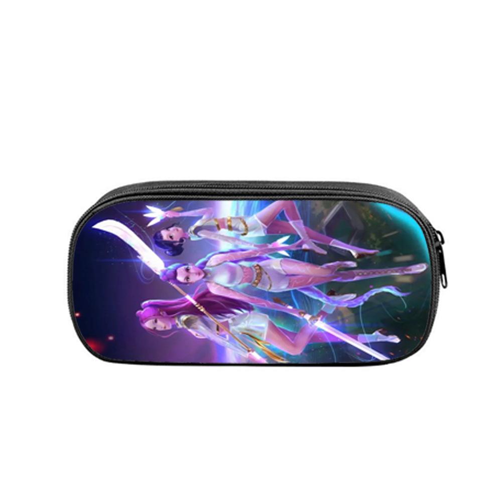 Huntrix Kpop student print pencil bag Kpop witch hunting girl group student storage stationery bag pencil bag KTY