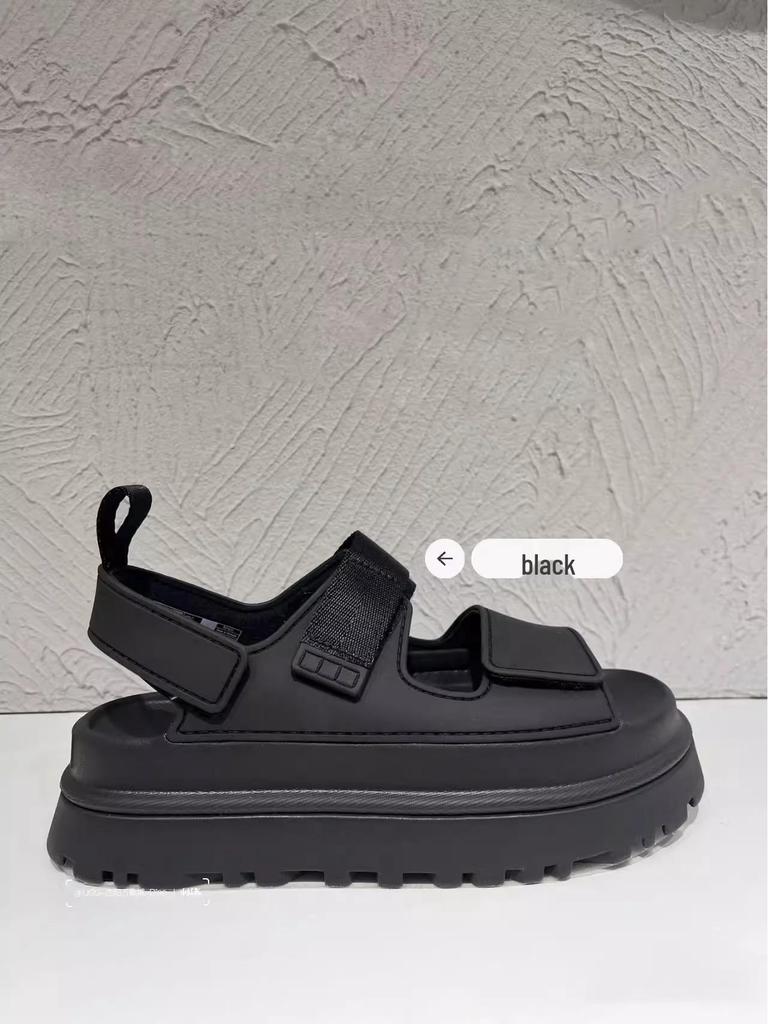 2024 Summer Comfortable Thick Bottom Open Toe Velcro Strap Fashion Sandals for Beach