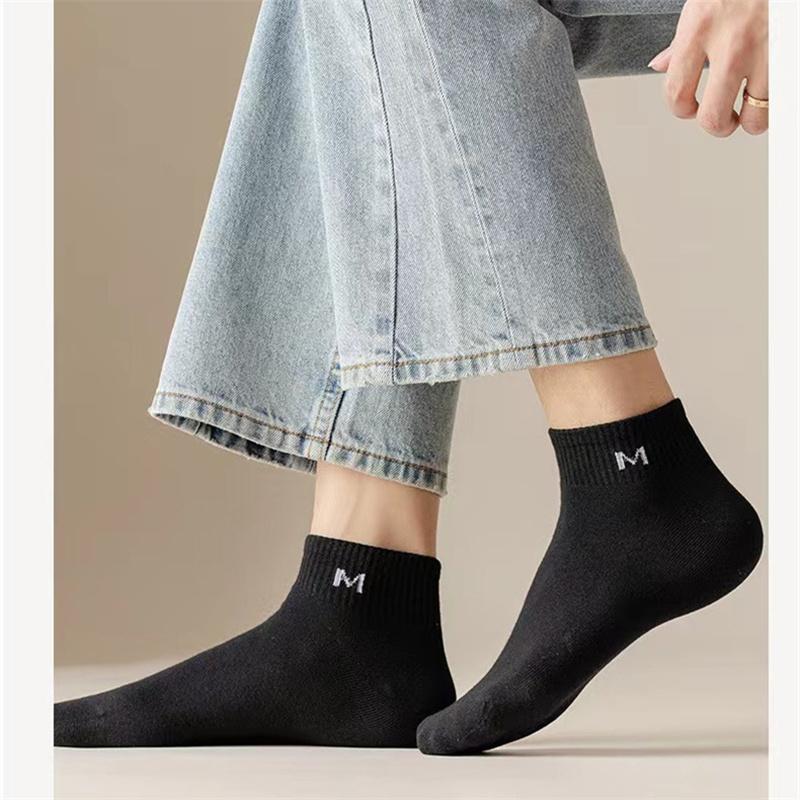 5 perechi/set șosete sport casual respirabile pentru bărbați și fete, invizibile, cu gleznă, cu tub jos, pentru barcă