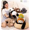 Adorable Plush Panda Raccoon Koala Sloth Doll Ideal For Kids Soft Cuddle Pillow
