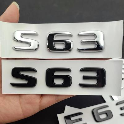 אביזרי רכב 3D ABS כרום מדבקת תג תא מטען עבור AMG C E 63 W205 W204 W213 W212 W222 W221 C63 E63 S63 סמל לוגו