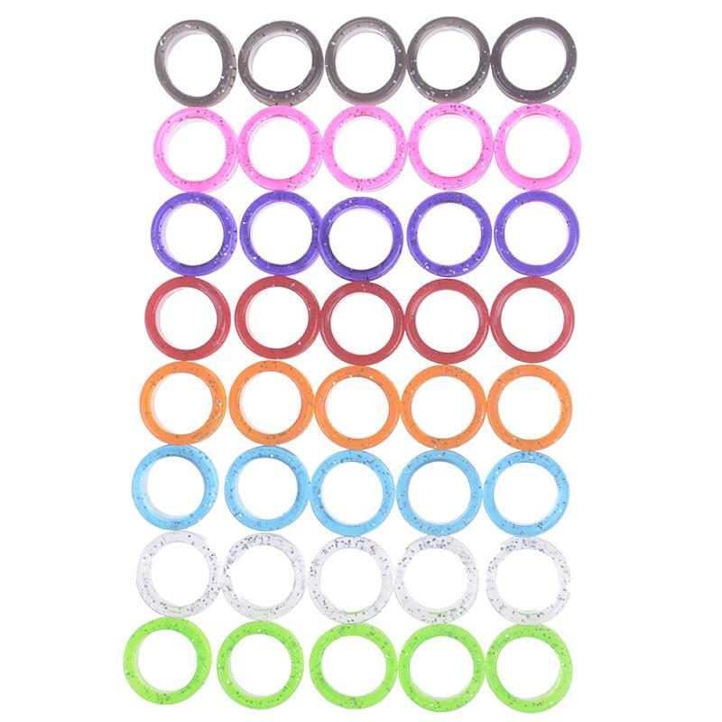 5 Stück Silikon Fingerringe für Katzen- und Hundehaarscheren Professioneller Haustierpflegescheren-Schutz Schneiden Gebogene Ausdünnschere