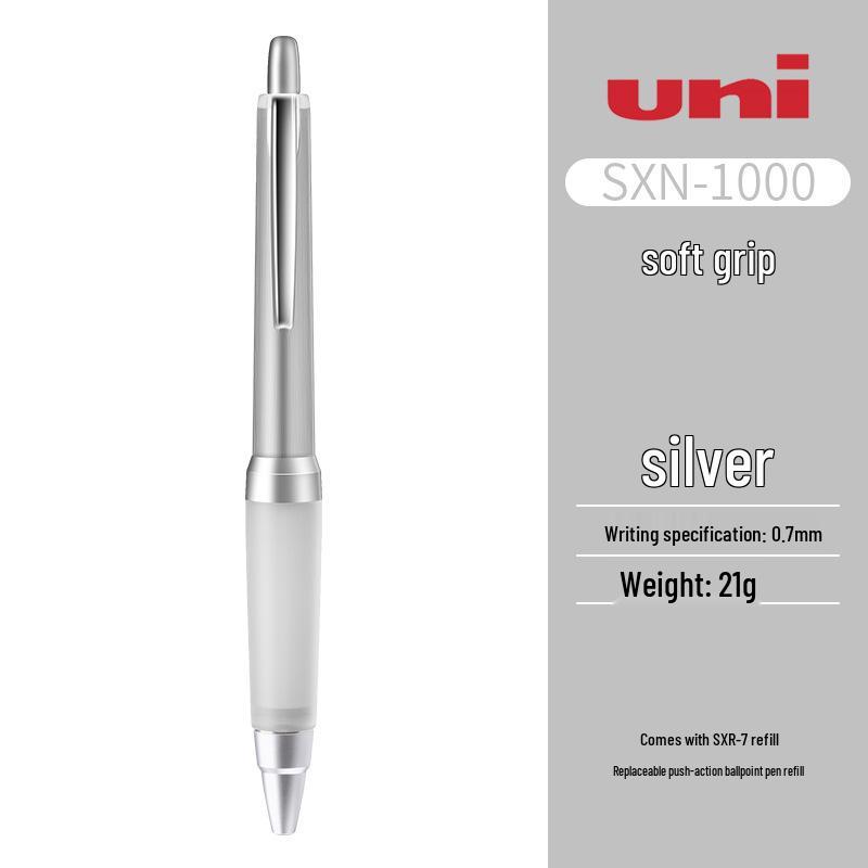 

UNI Mitsubishi SXN-1000 Black 0.7mm Oil-Based Ballpoint Pen with Soft Grip and Replaceable Gel Refill 0.7 Bullet Type