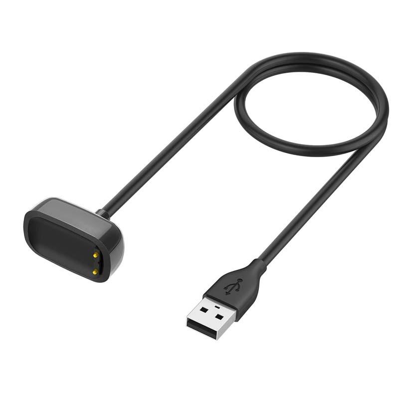 

USB Charger For Fitbit Charge 5 Charging Cable For Fitbit Luxe USB Charging Charger Dock With Reset Function чёрный