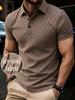 Stylish monogram polo shirt with icy-cool fabric, ideal for daily wear and casual occasions.