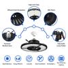 300W/200W 13500LM 315LED Pliable UFO LED High Bay Lights Lumière LED de Garage Éclairage Industriel Entrepôt Lampes LED High Bay