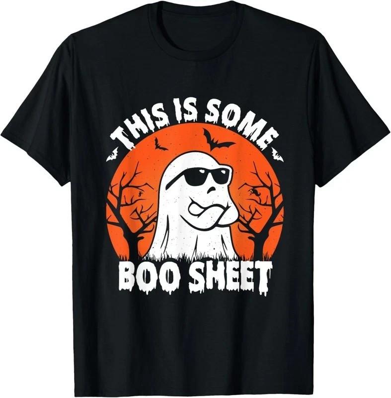 This Is Some Boo Sheet Ghost Retro Funny Halloween Unisex T-Shirt T-Shirt S-4XL