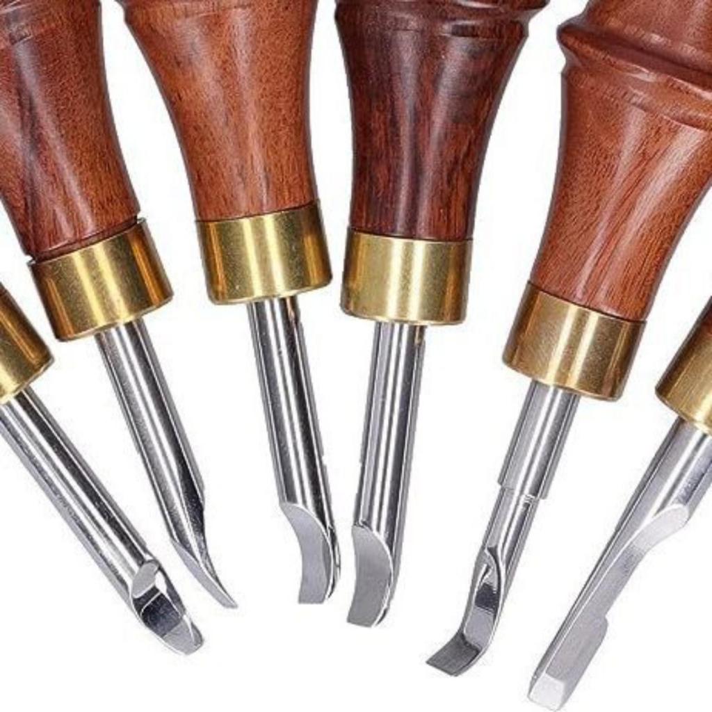 6 Pieces Watch Repair Set Wooden Handle Case Opening Tool Stainless Steel