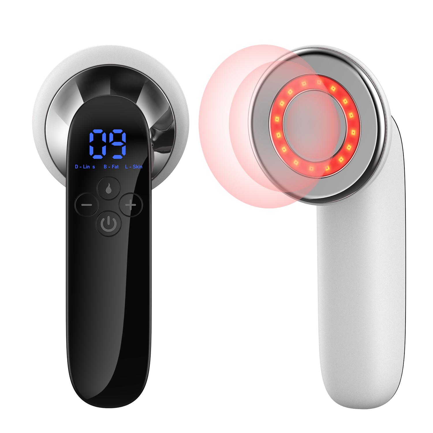 

Машина для коррекции фигуры, электрический массажер от целлюлита, ручной беспроводной массажер для жира на животе, талии, руках, бедрах, ногах белый