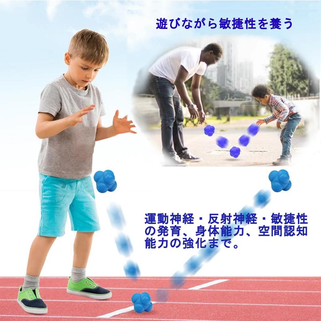 Reaction Ball Set of 2 Irregular Dynamic Table Instruction Manual Large and Small Balls [REONAS] Sizes, Balls, Reflexes, Vision, Agility, Baseball,