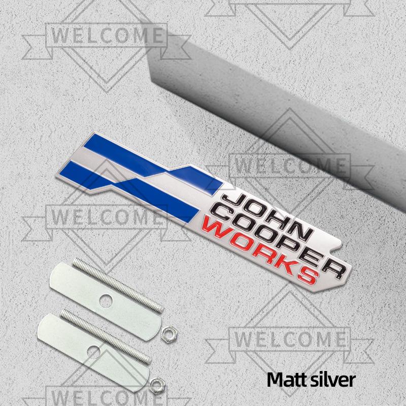 3D Car Stickers John Cooper Works Grille Emblem Auto Body Badge Trunk Decal For Mini Cooper S ONE J01 U25 F57 R53 R55 R56 R58