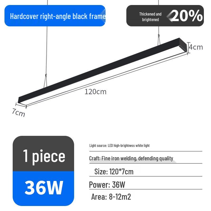 Ultra-Bright LED Pendant Light for Office, Barber Shop, Classroom, Gym, and Supermarket Ceilings