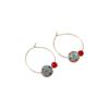 Retro Large Dangle Earrings Bead Stud Earrings New Crystal Ball Earrings  Gifts