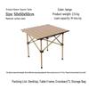 Jun Ding Ying Classic 50 Yellow Square Portable Folding Table